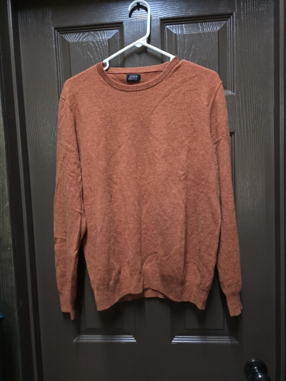 J. Crew Men's Crewneck Sweater in Rust Orange